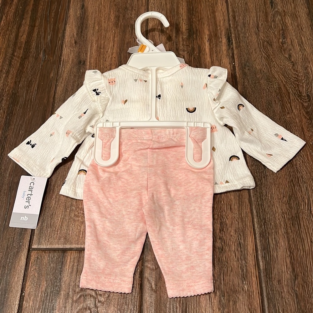 š§ NWT Carterās brand baby girlās 3 piece basics - Picture 6 of 8